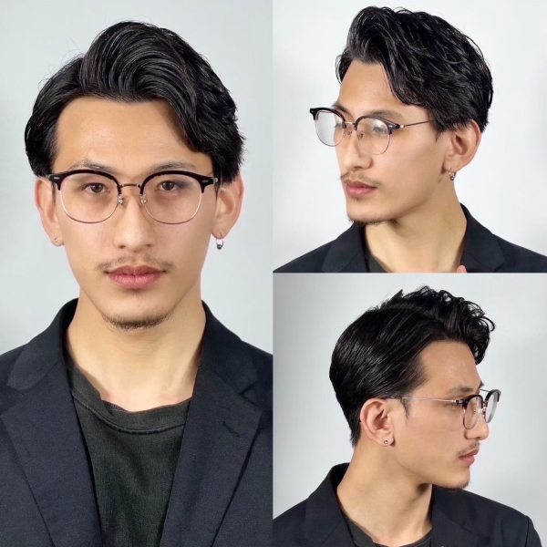 大人の色気を出すフェードヘア