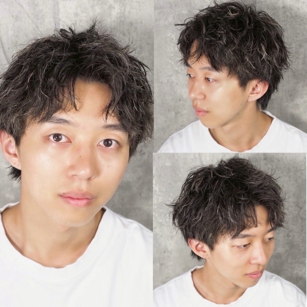 清潔感、パーマでも出せます。