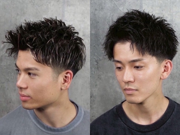 清潔感と男らしさの両立　フェード×パーマ