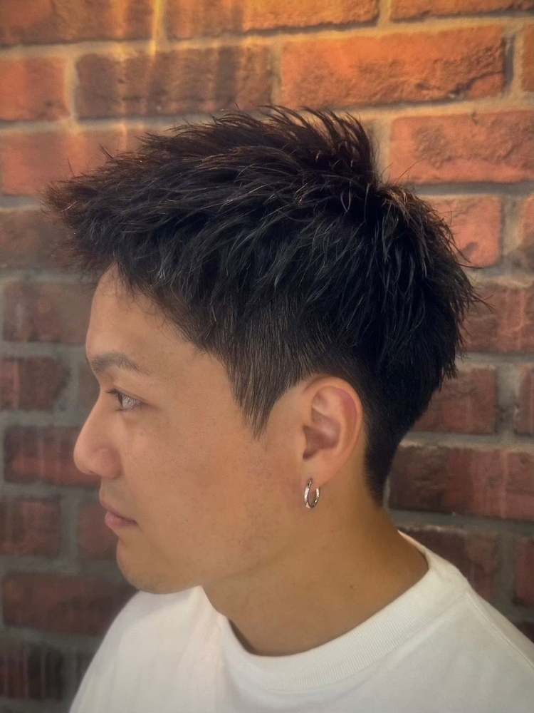 春は爽やかに。大人の束感メンズカット