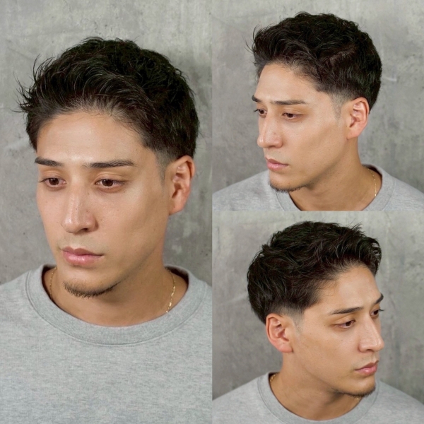 【ナチュラルフェード×ニュアンスショート】清潔感と品のある大人ヘア｜HIRO GINZA青山店