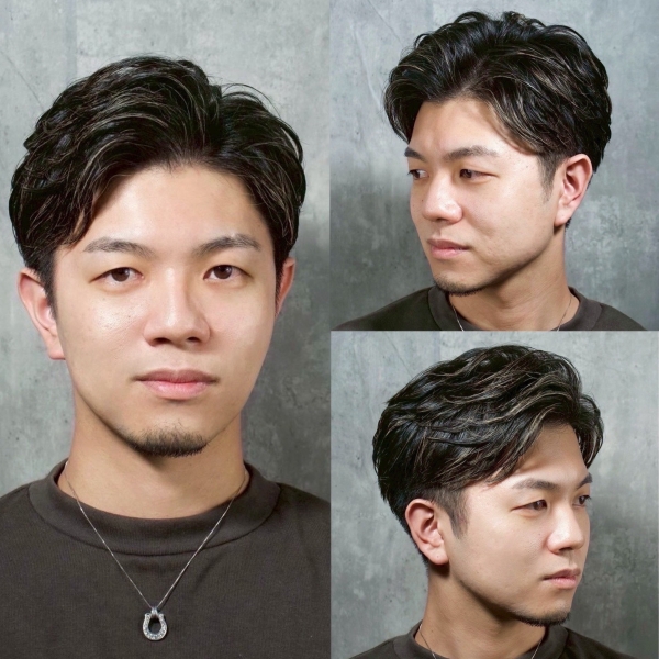 大人の余裕を演出するナチュラルセンターパート