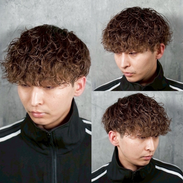 【メンズヘア】無造作で洒落る。波巻き×スパイラルパーマスタイル