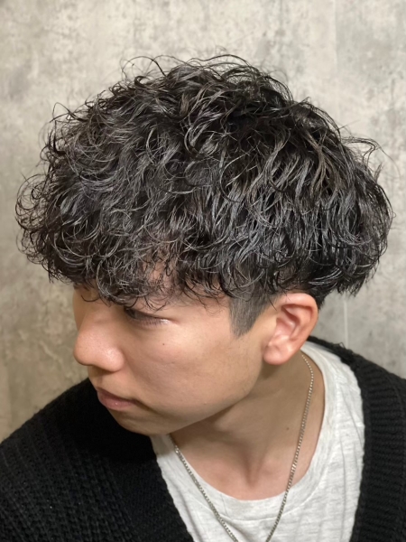 大人の夏パーマ