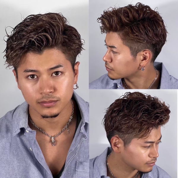 メンズにおすすめのソフトツイストスパイラルヘア