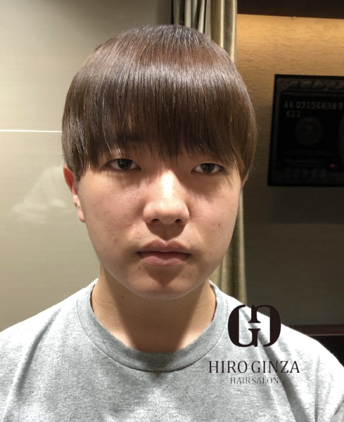 マッシュ 重め ヘアカタログ 高級理容室 床屋 ヒロ銀座ヘアーサロン