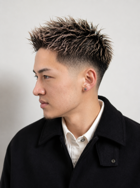 スパイキーショート　フェード