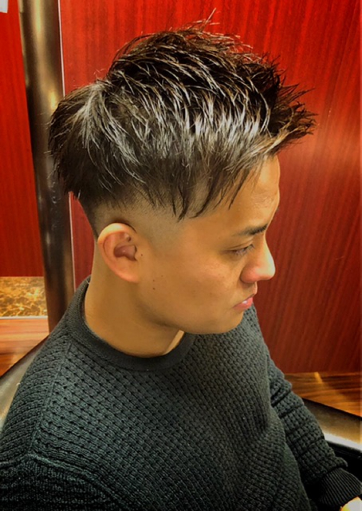 ジェットモヒカンフェードスタイル｜ヘアカタログ｜高級理容室 床屋 ヒロ銀座ヘアーサロン