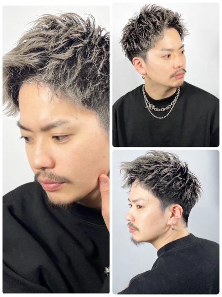 ツーブロックショート