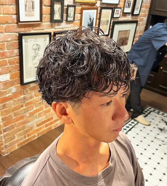 仙台　デザインパーマ　プードルパーマ　メンズパーマ