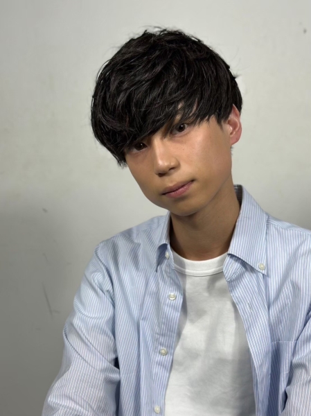 柔らかい陰影が出る大人マッシュパーマ**