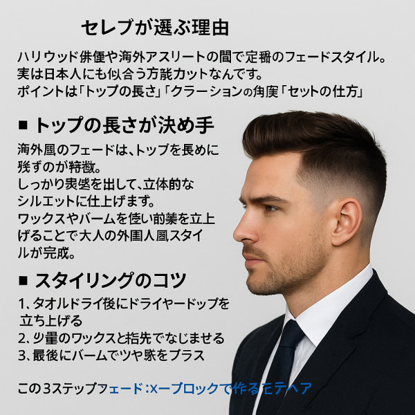 海外セレブがフェードを選ぶ理由知りたくない?