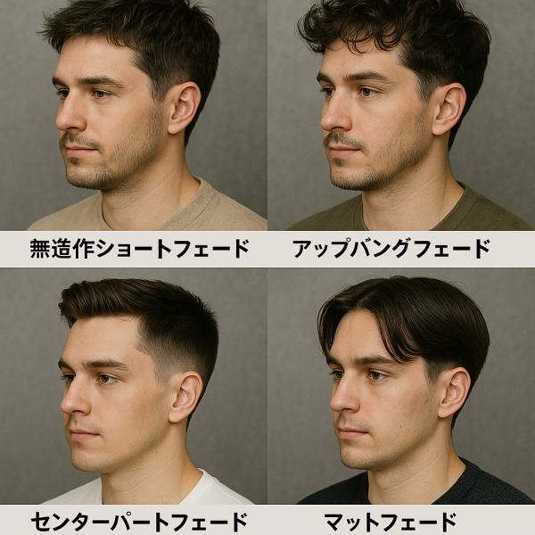 休日もキマる！ラフフェードスタイル5選｜大人の抜け感ヘア