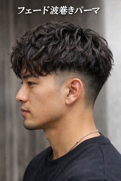清潔感と動きを両立するフェード波巻き**