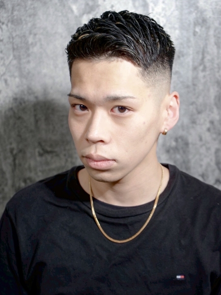 メッシュアップバングショート