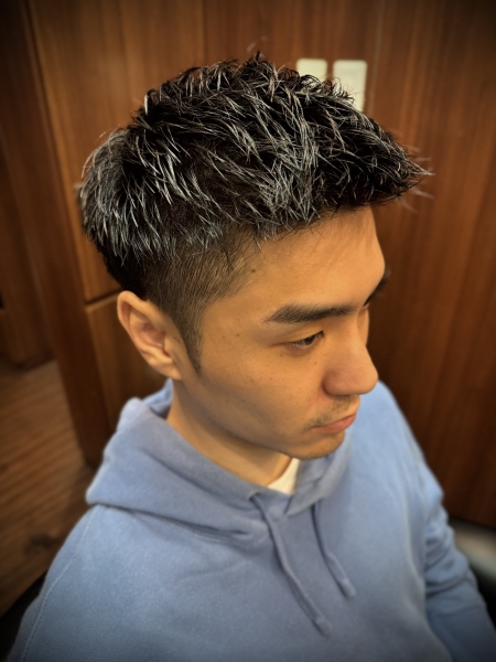 ツーブロックショート