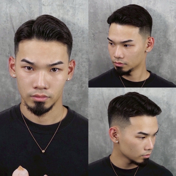 髭デザインで男らしさを演出