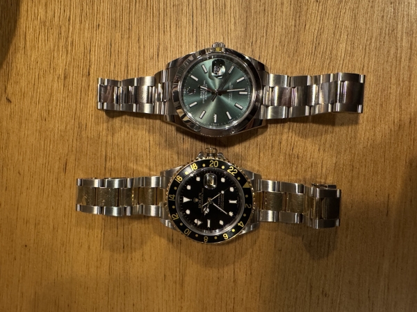 お友達のかっこいい時計と