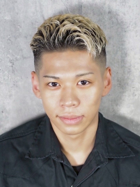 ハイトーンフェードアップバング