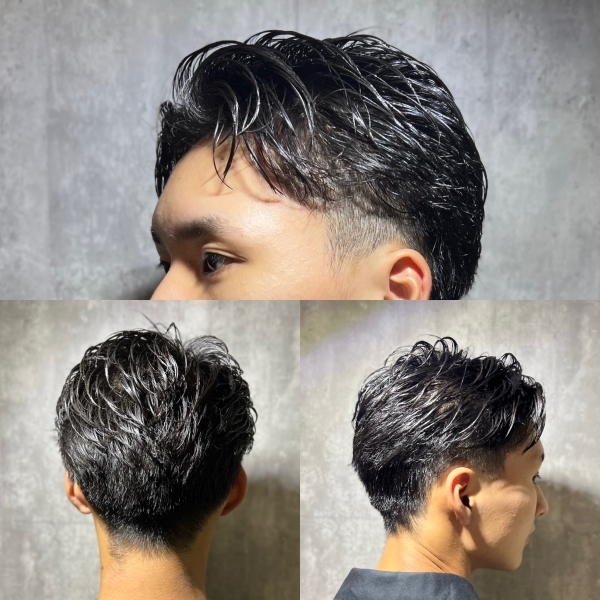 冬のビジネスに映えるツーブロック