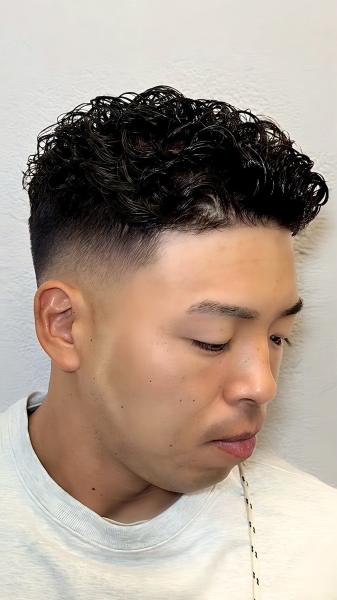 朝ラク！フェード×パーマ