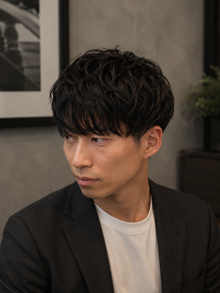 大人の色気を引き出すニュアンスパーマ