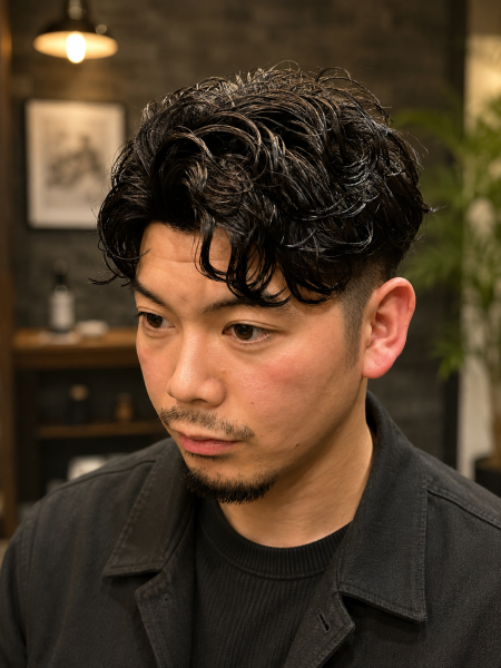 大人の色気を引き出すカーリーパーマ