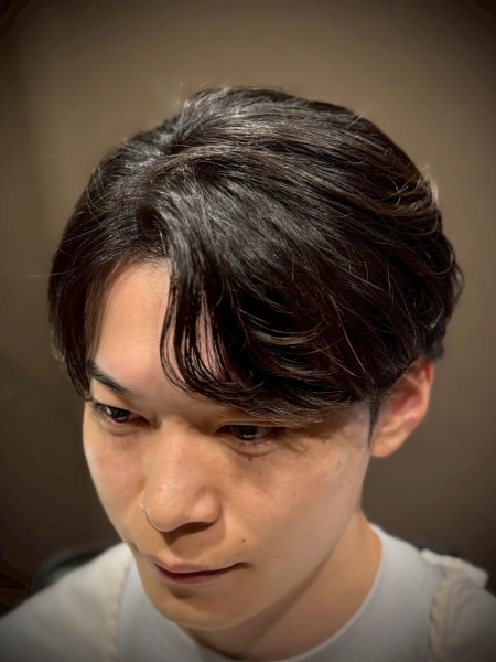 王道韓国風ナチュラルセンターパート