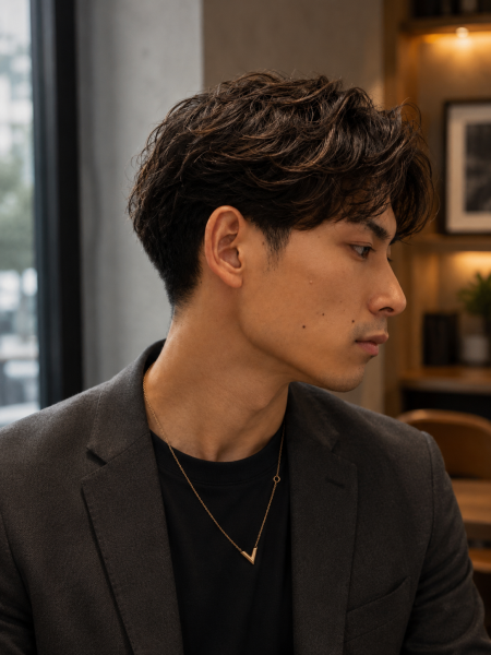 清潔感と色気。大人の波巻きパーマ