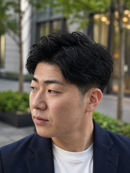 好印象を叶える大人のアップバング