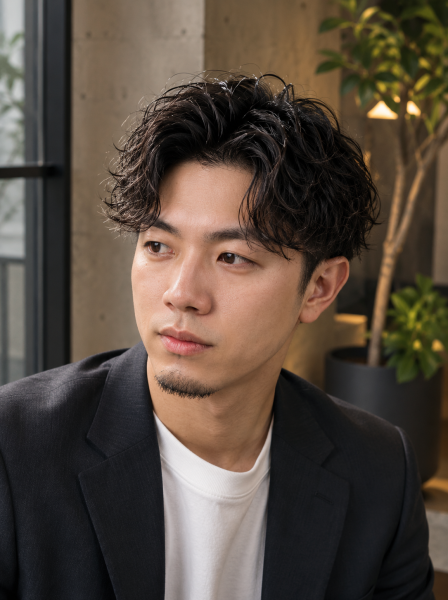 清潔感と色気を叶えるパーマ