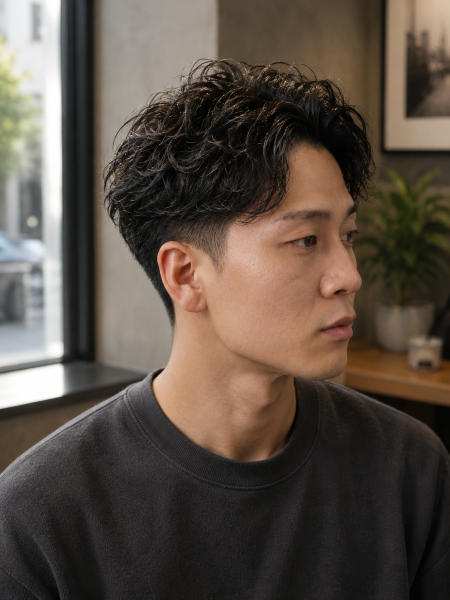 夏に映える！清潔感溢れるアップバングショート