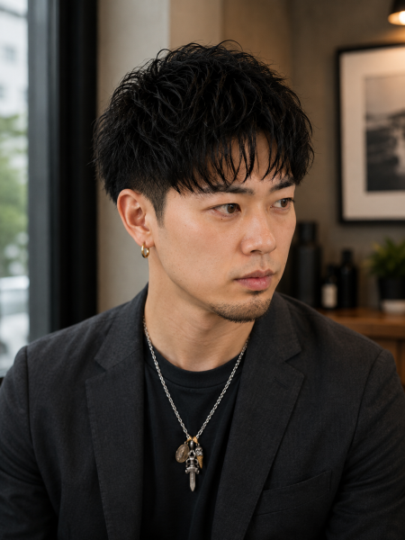 【大人男子の品格】質感パーマ×フェードカット