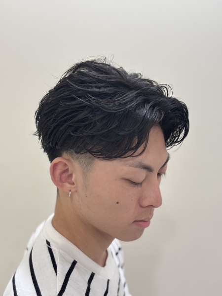 大人色気フェザーパーマ