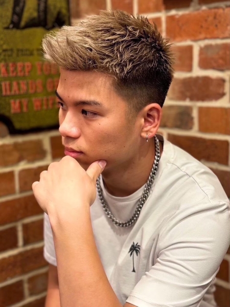 フェード×アップバング