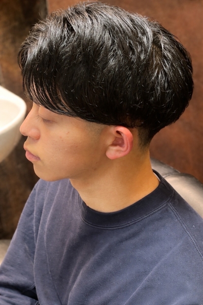 メリハリのあるメンズショートマッシュ