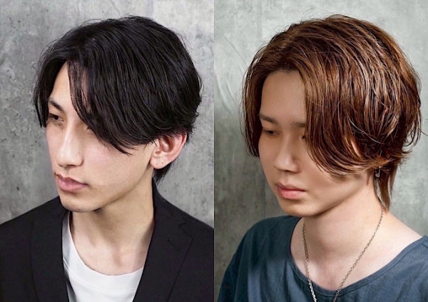 センターパート×ニュアンスパーマで大人の余裕を