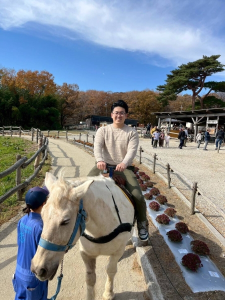那須で初めての乗馬体験