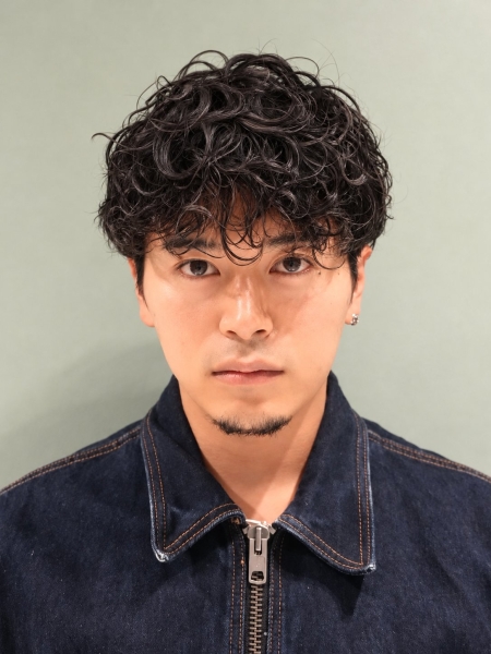 大人のプードルパーマ