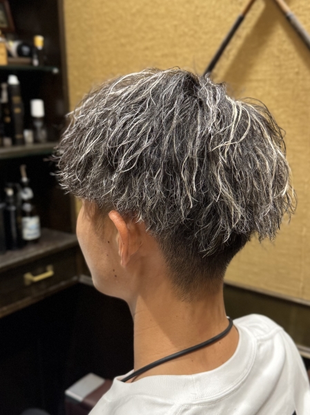 シルバーメッシュで夏の立体感