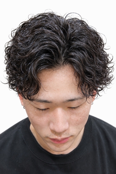 波巻きパーマ