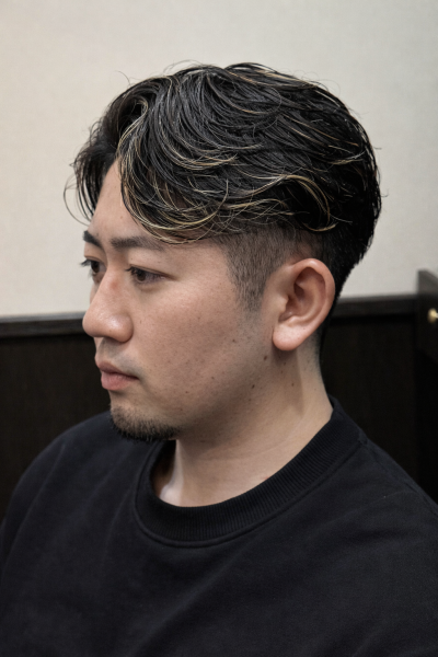 メッシュ×パーマ