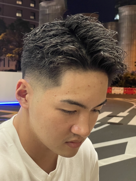 かきあげスパイキーショート×ツイスパ
