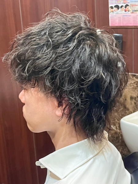縦落ちスパイラルパーマ