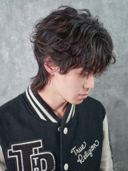 雰囲気で差がつく無造作センターウルフ｜広島でメンズカット・メンズパーマならヒロ銀座バーバーショップ広島本店