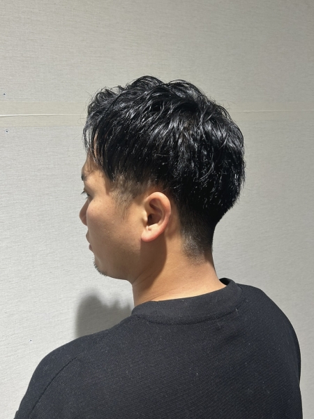 ツーブロックショート
