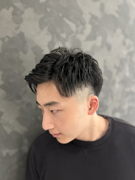 ツーブロックショート