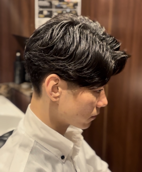 毛流れセンターパート