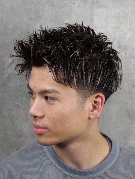 ツーブロックショート