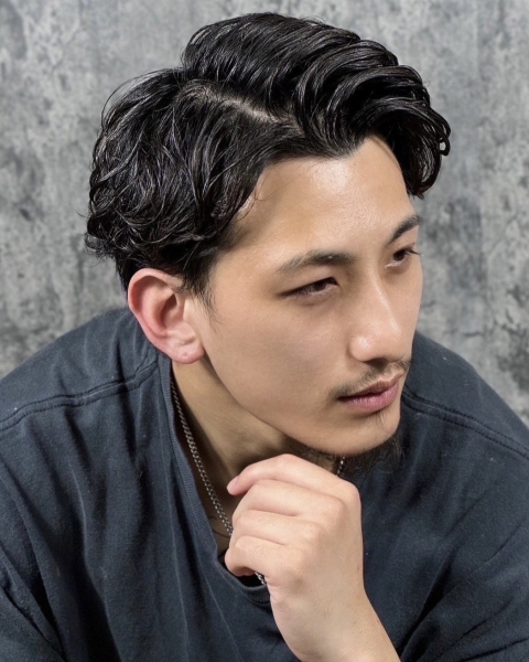 刈り上げない大人パーマ